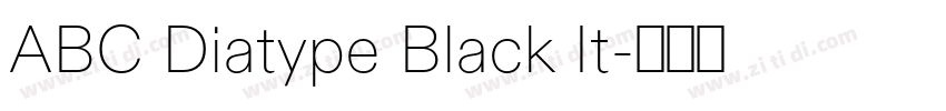 ABC Diatype Black It字体转换